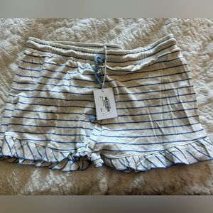 Roller Rabbit Deliah Striped Ruffle Hem Shorts